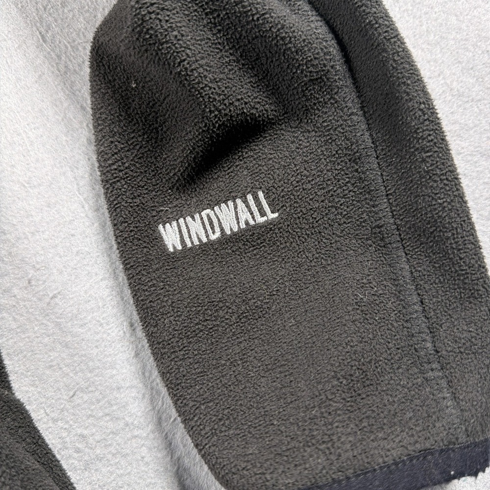 North Face Jacket Womens Medium Black WindWall Fleece Hooded Full Zip Outdoor - Picture 6 of 9
